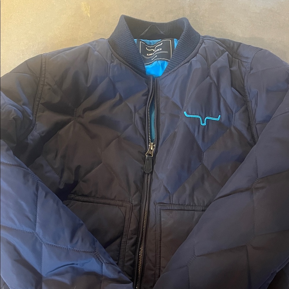 Kimes Women's Bomber Jacket Blue Size Small